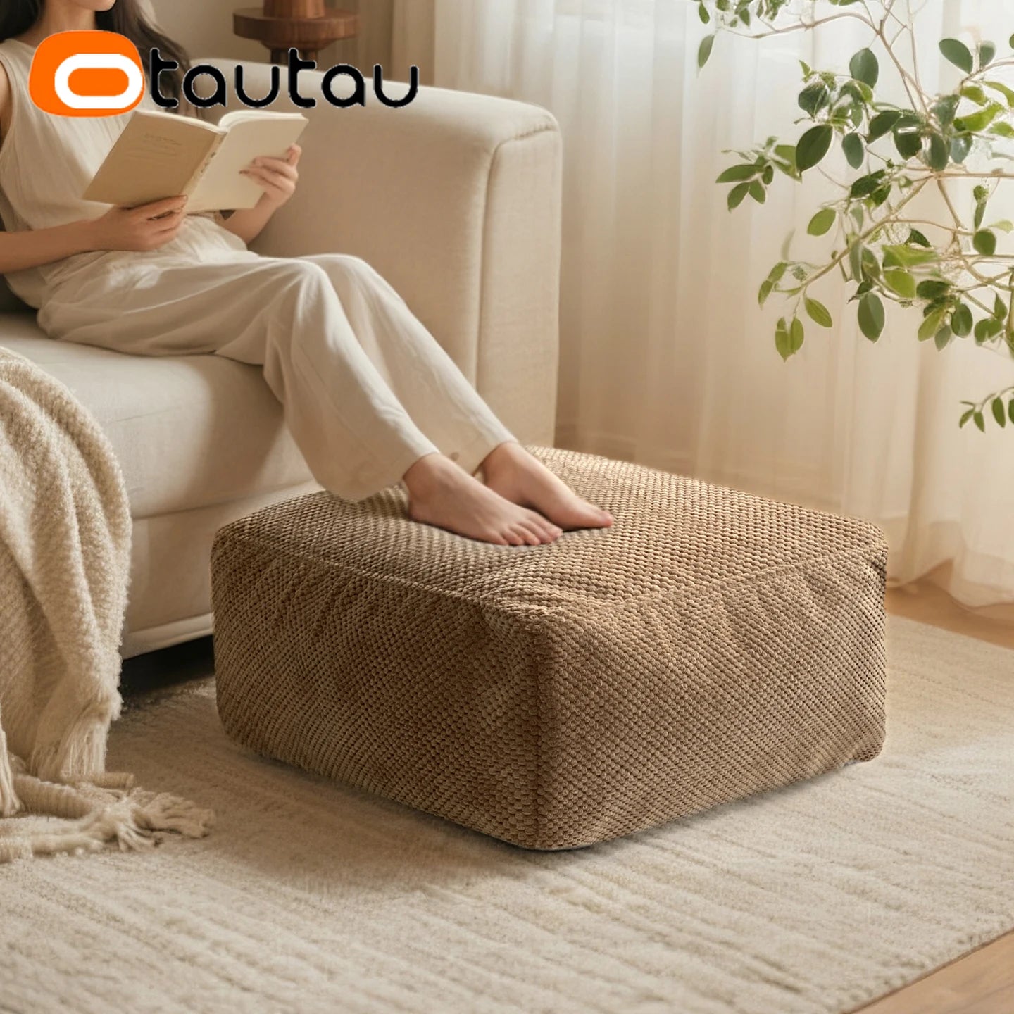Kinnetics Waffle Corduroy Circular & Square Footrest